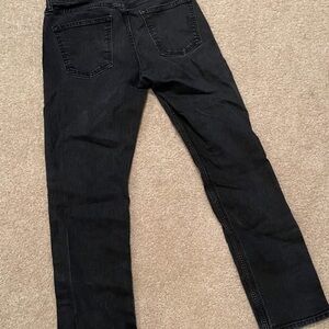 Old Navy black Straight Jeans 30 x 32 built in flex